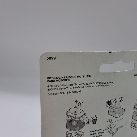 Set of 2 Briggs & Stratton Air Filter Upgrade Kit 5099 Non OHV Engines 3.0-5 HP - Picture 4 of 16